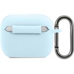 Lacoste Liquid Silicone Glossy Printing Logo puzdro pre AirPods Pro, modré