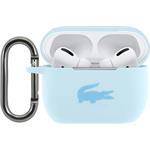 Lacoste Liquid Silicone Glossy Printing Logo puzdro pre AirPods Pro, modré