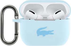Lacoste Liquid Silicone Glossy Printing Logo puzdro pre AirPods Pro, modré