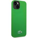 Lacoste Liquid Silicone Microfiber Croc Logo MagSafe kryt pre iPhone 13/14/15, zelený