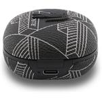 Lacoste Monogram Blend ANC/ENC TWS, bezdrôtové slúchadlá, čierne