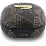 Lacoste Monogram Blend ANC/ENC TWS, bezdrôtové slúchadlá, hnedé