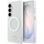 Lacoste PC/TPU Frosted Finish Gold Logo Magnetic kryt pre Samsung Galaxy S26, biely