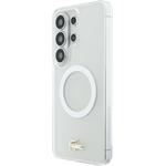 Lacoste PC/TPU Frosted Finish Gold Logo Magnetic kryt pre Samsung Galaxy S26 Ultra, biely