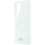 Lacoste PC/TPU Frosted Finish Gold Logo Magnetic kryt pre Samsung Galaxy S26 Ultra, biely