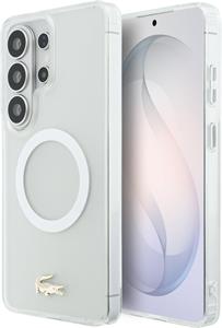 Lacoste PC/TPU Frosted Finish Gold Logo Magnetic kryt pre Samsung Galaxy S26 Ultra, biely