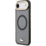 Lacoste PC/TPU Frosted Finish Gold Logo MagSafe kryt pre iPhone Air, čierny