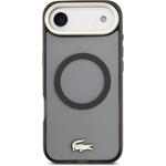 Lacoste PC/TPU Frosted Finish Gold Logo MagSafe kryt pre iPhone Air, čierny