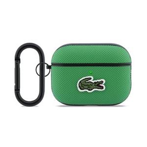 Lacoste Petit Pique Croc Logo Patch Pouzdro pro AirPods Pro 3 Green