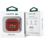 Lacoste Petit Pique Croc Logo Patch puzdro pre AirPods 4, červené