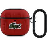 Lacoste Petit Pique Croc Logo Patch puzdro pre AirPods 4, červené
