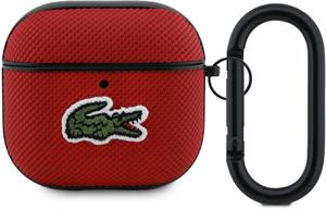 Lacoste Petit Pique Croc Logo Patch puzdro pre AirPods 4, červené