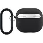 Lacoste Petit Pique Croc Logo Patch puzdro pre AirPods 4, čierne