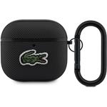 Lacoste Petit Pique Croc Logo Patch puzdro pre AirPods 4, čierne