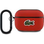 Lacoste Petit Pique Croc Logo Patch puzdro pre AirPods Pro 2, červené