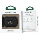 Lacoste Petit Pique Croc Logo Patch puzdro pre AirPods Pro 2, čierne