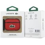 Lacoste Petit Pique Croc Logo Patch puzdro pre AirPods Pro 3, červené