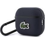 Lacoste Petit Pique Croc Logo Patch puzdro pre AirPods Pro 3, modré