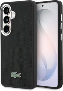 Lacoste Petit Pique Metal Logo Magnetic kryt pre Samsung Galaxy S26, čierny