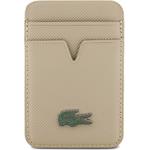Lacoste PU Iconic Petit Pique MagSafe peňaženka, béžová