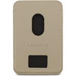 Lacoste PU Iconic Petit Pique MagSafe peňaženka, béžová