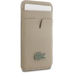Lacoste PU Iconic Petit Pique MagSafe peňaženka, béžová