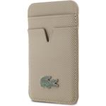 Lacoste PU Iconic Petit Pique MagSafe peňaženka, béžová