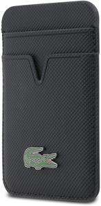 Lacoste PU Iconic Petit Pique MagSafe peňaženka, modrá