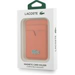 Lacoste PU Iconic Petit Pique MagSafe peňaženka, oranžová
