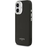 Lacoste PU Leather Champs Elysees MagSafe kryt pre iPhone 17, čierny