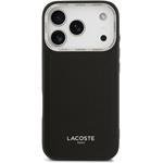 Lacoste PU Leather Champs Elysees MagSafe kryt pre iPhone 17 Pro, čierny