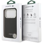 Lacoste PU Leather Champs Elysees MagSafe kryt pre iPhone 17 Pro, čierny