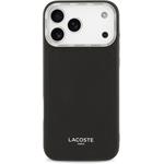 Lacoste PU Leather Champs Elysees MagSafe kryt pre iPhone 17 Pro Max, čierny