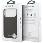 Lacoste PU Leather Champs Elysees MagSafe kryt pre iPhone 17 Pro Max, čierny