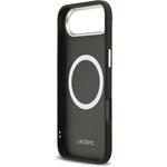 Lacoste PU Leather Champs Elysees MagSafe kryt pre iPhone Air, čierny