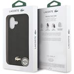 Lacoste PU Nomogramme Gold Logo MagSafe kryt pre iPhone 17, čierny