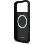 Lacoste PU Nomogramme Gold Logo MagSafe kryt pre iPhone 17 Pro Max, čierny