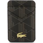 Lacoste PVC Blend MagSafe kryt + peňaženka pre iPhone 17 Pro Max, hnedý