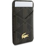 Lacoste PVC Blend MagSafe kryt + peňaženka pre iPhone 17 Pro Max, hnedý