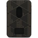 Lacoste PVC Blend MagSafe kryt + peňaženka pre iPhone 17 Pro Max, hnedý