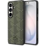 Lacoste PVC Blend Monogram Magnetic kryt pre Samsung Galaxy S26, Khaki