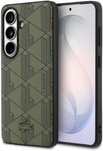 Lacoste PVC Blend Monogram Magnetic kryt pre Samsung Galaxy S26, Khaki