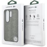Lacoste PVC Blend Monogram Magnetic kryt pre Samsung Galaxy S26 Ultra, Khaki