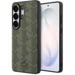Lacoste PVC Blend Monogram Magnetic kryt pre Samsung Galaxy S26 Ultra, Khaki