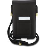 Lacoste PVC Blend Monogram Metal Logo taška na telefón XL, hnedá