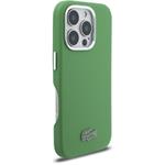 Lacoste PVC Iconic Petit Pique Metal Logo MagSafe kryt pre iPhone 16 Pro Max, zelený
