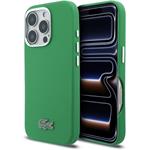 Lacoste PVC Iconic Petit Pique Metal Logo MagSafe kryt pre iPhone 16 Pro Max, zelený
