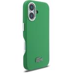 Lacoste PVC Iconic Petit Pique Metal Logo MagSafe kryt pre iPhone 16, zelený