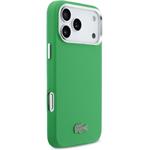 Lacoste PVC Iconic Petit Pique Metal Logo MagSafe kryt pre iPhone 17 Pro Max, zelený