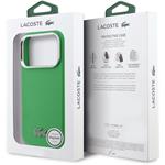 Lacoste PVC Iconic Petit Pique Metal Logo MagSafe kryt pre iPhone 17 Pro Max, zelený